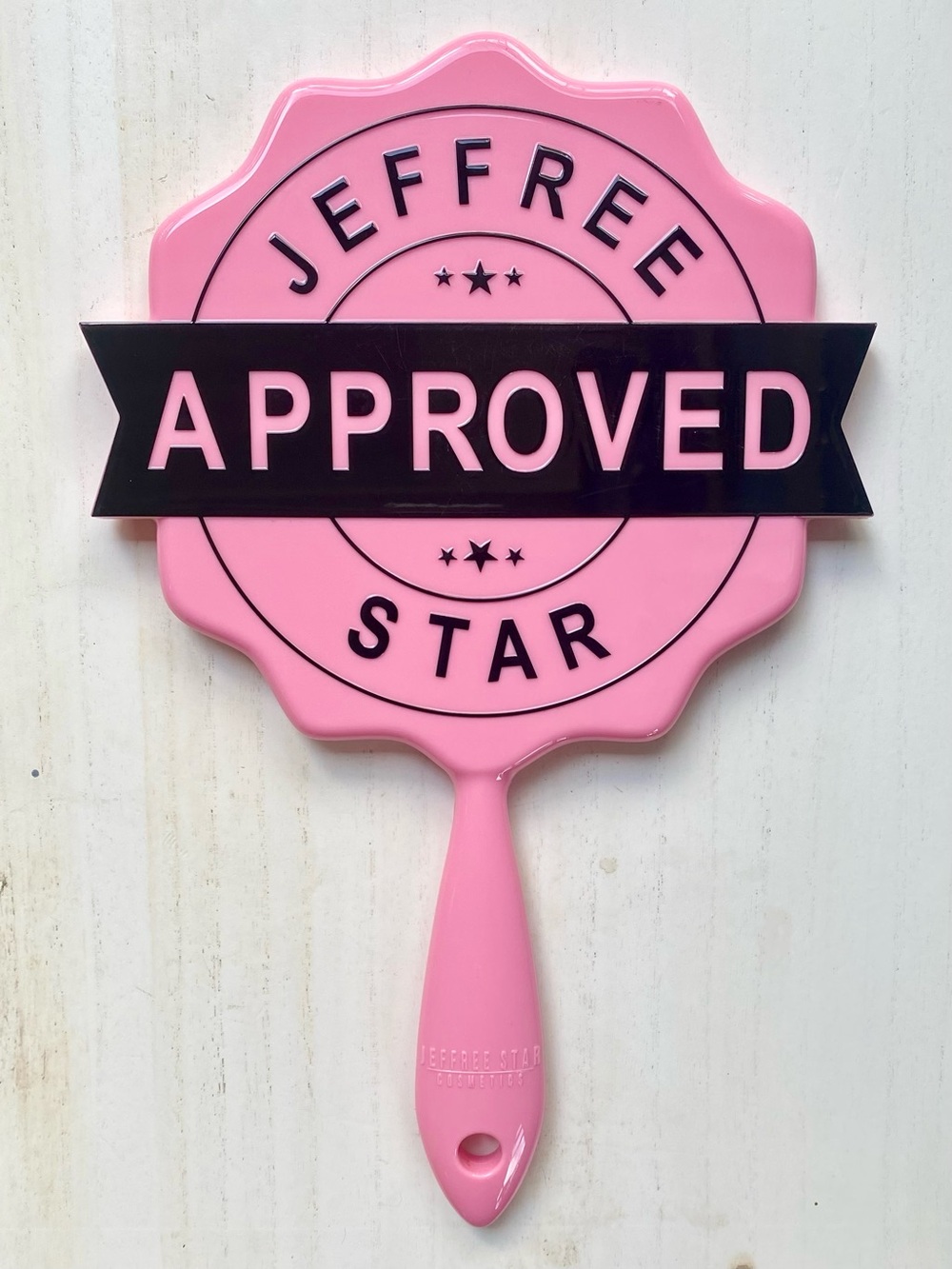 Jeffree Star Approved Pink + Black Hand Mirror